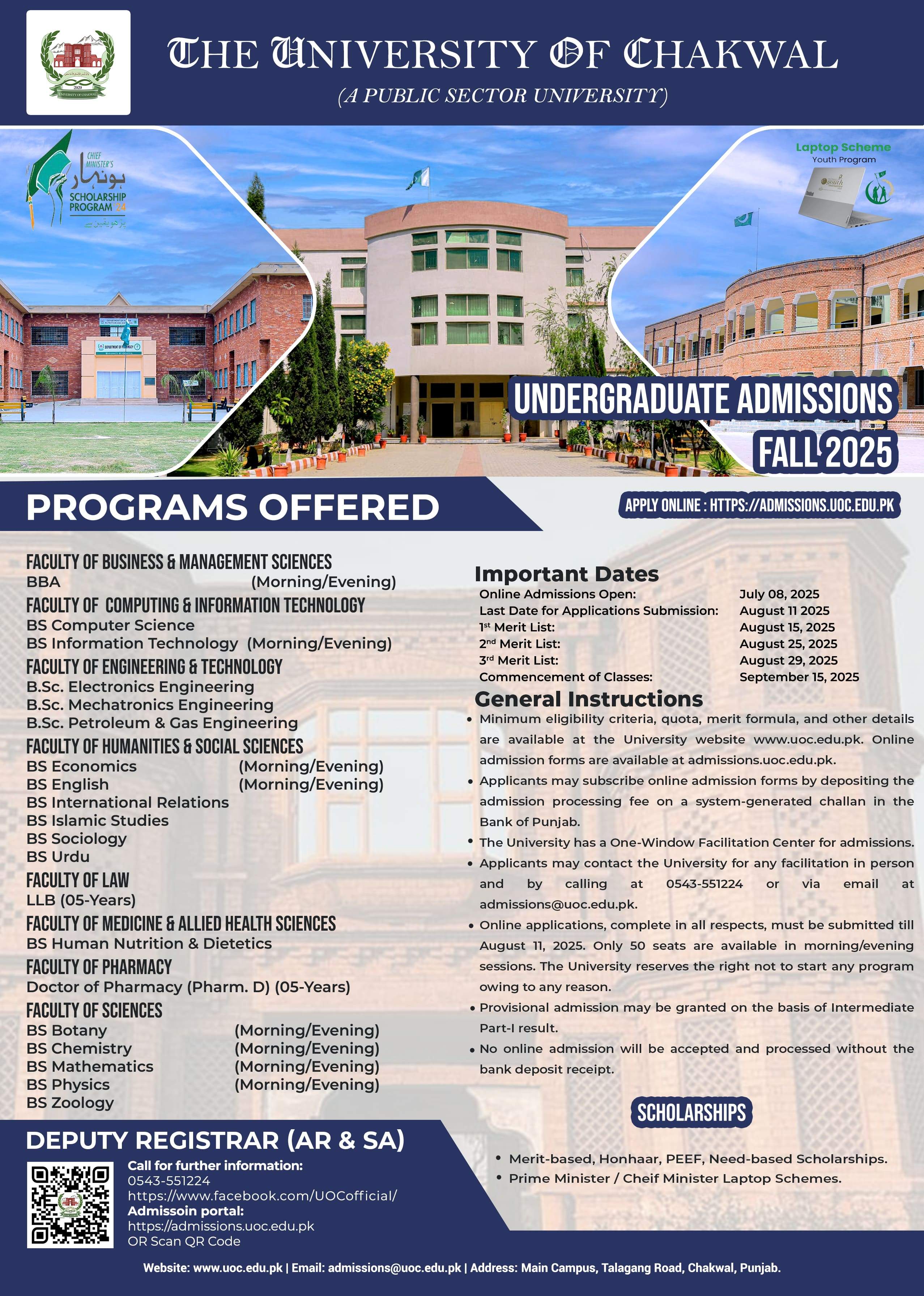 Admission Notice Fall 2025